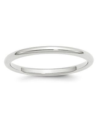 Men's 2mm Comfort Fit Band Ring in 14K White Gold by BLOOMINGDALE'S FINE COLLECTION