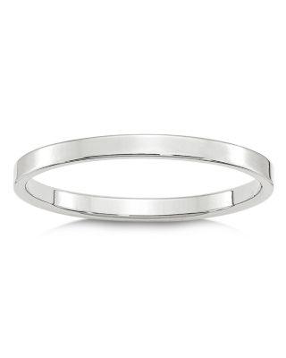 Men's 2mm Lightweight Flat Band in 14K White Gold or 14K Yellow Gold by BLOOMINGDALE'S FINE COLLECTION