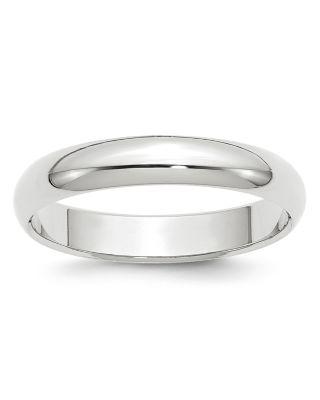 Men's 4mm Half Round Band in 14K White Gold by BLOOMINGDALE'S FINE COLLECTION