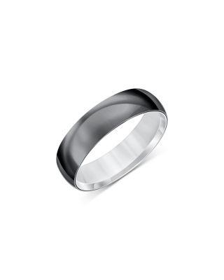 Men's Band in Black & White Titanium by BLOOMINGDALE'S FINE COLLECTION