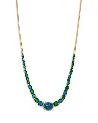 Multi Gemstone Statement Necklace in 14K Yellow Gold by BLOOMINGDALE'S FINE COLLECTION