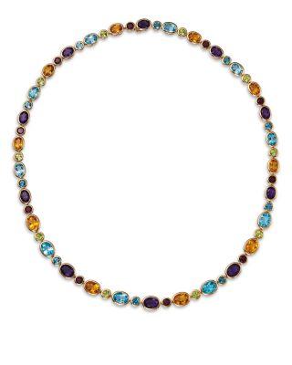 Multi Stone Semi Precious Collar Necklace in 14K Yellow Gold by BLOOMINGDALE'S FINE COLLECTION