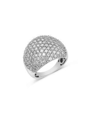 Pav&eacute; Diamond Ring in 14K Yellow or White Gold by BLOOMINGDALE'S FINE COLLECTION
