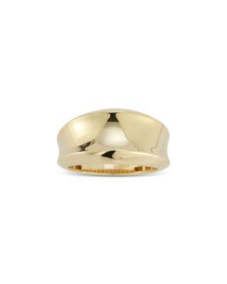 Polished Concave Statement Ring in 14K Yellow Gold by BLOOMINGDALE'S FINE COLLECTION