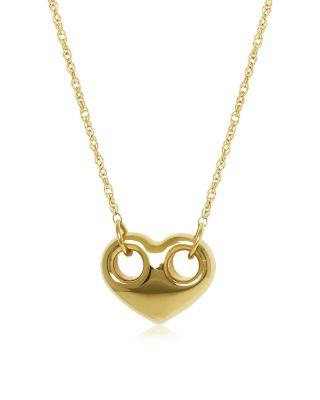 Polished Heart Pendant Necklace in 14K Yellow Gold by BLOOMINGDALE'S FINE COLLECTION