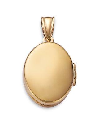 Polished Oval Locket Charm in 14K Yellow Gold by BLOOMINGDALE'S FINE COLLECTION
