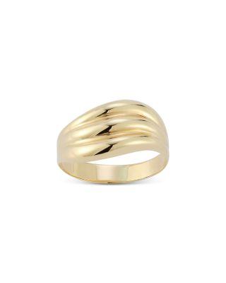 Polished Triple Wave Statement Ring in 14K Yellow Gold by BLOOMINGDALE'S FINE COLLECTION