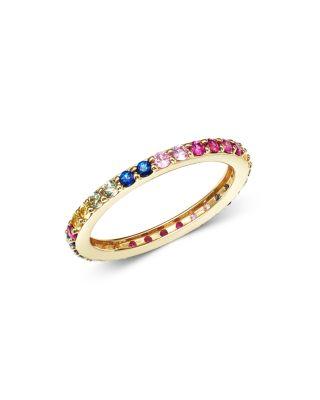 Rainbow Sapphire Band Ring in 14K Yellow Gold&nbsp; by BLOOMINGDALE'S FINE COLLECTION
