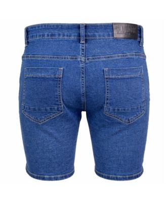 Men’s Stretch Slim-Fit Casual Denim Shorts by BLU ROCK