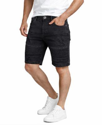 Men’s Stretch Slim-Fit Casual Denim Shorts by BLU ROCK