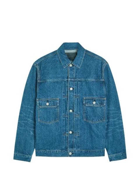 faded-effect denim jacket by BLUE BLUE