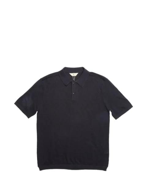 diamond-knit polo shirt by BLUE DE GENES