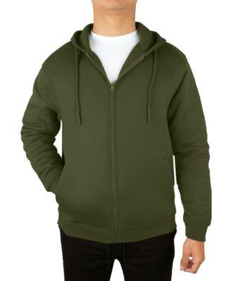 Men's Full Zip Regular-Fit Hooded Sweatshirt by BLUE ICE
