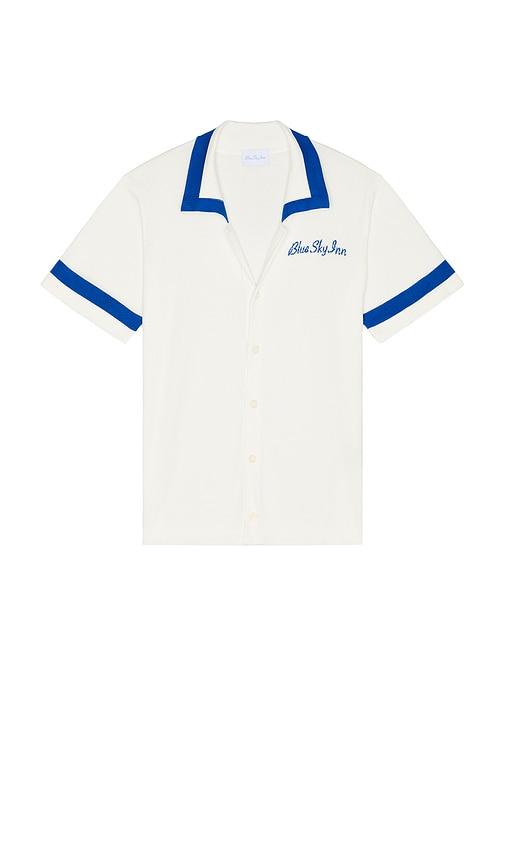 Blue Sky Inn Paneled Knit Shirt in White by BLUE SKY INN