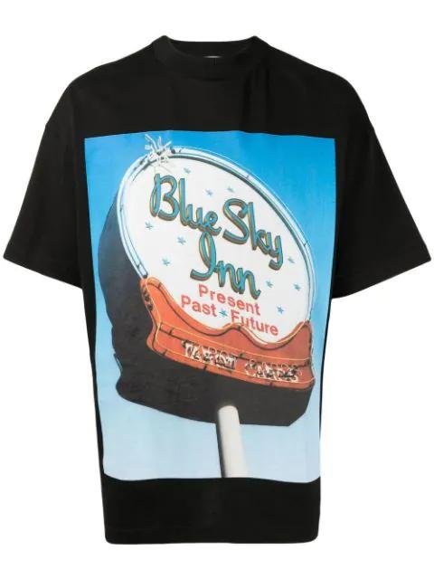 graphic-print cotton T-shirt by BLUE SKY INN