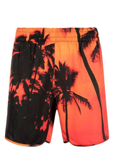palm-tree print swim shorts by BLUE SKY INN