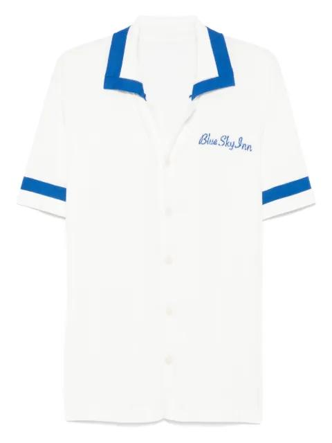 panelled knit shirt by BLUE SKY INN