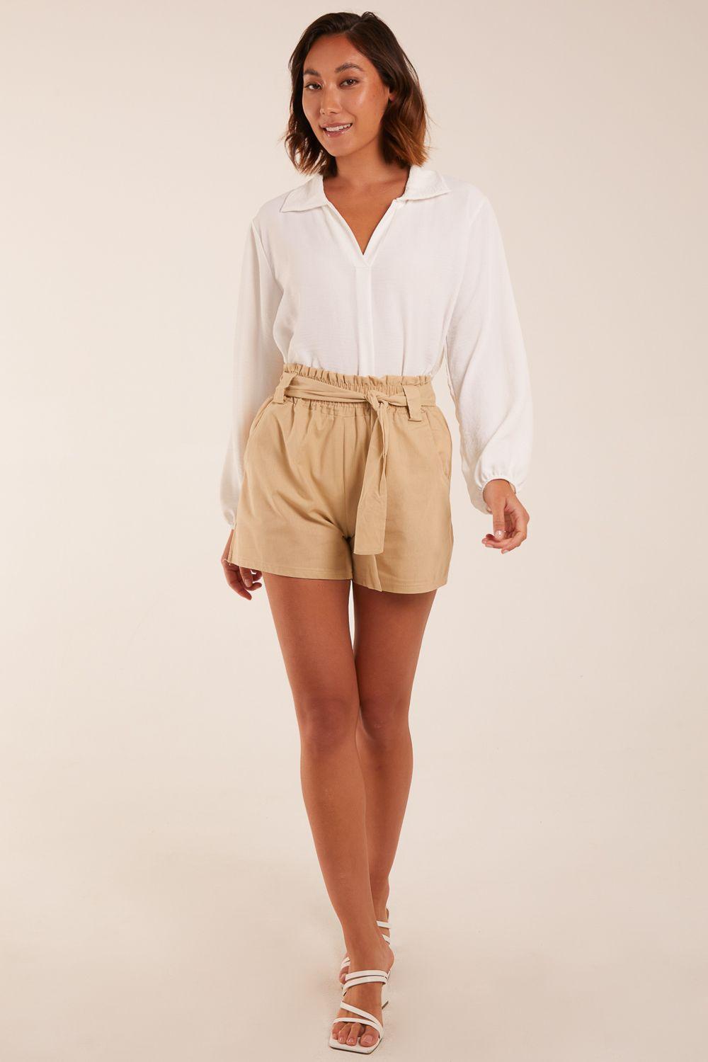 Belted Shorts by BLUE VANILLA