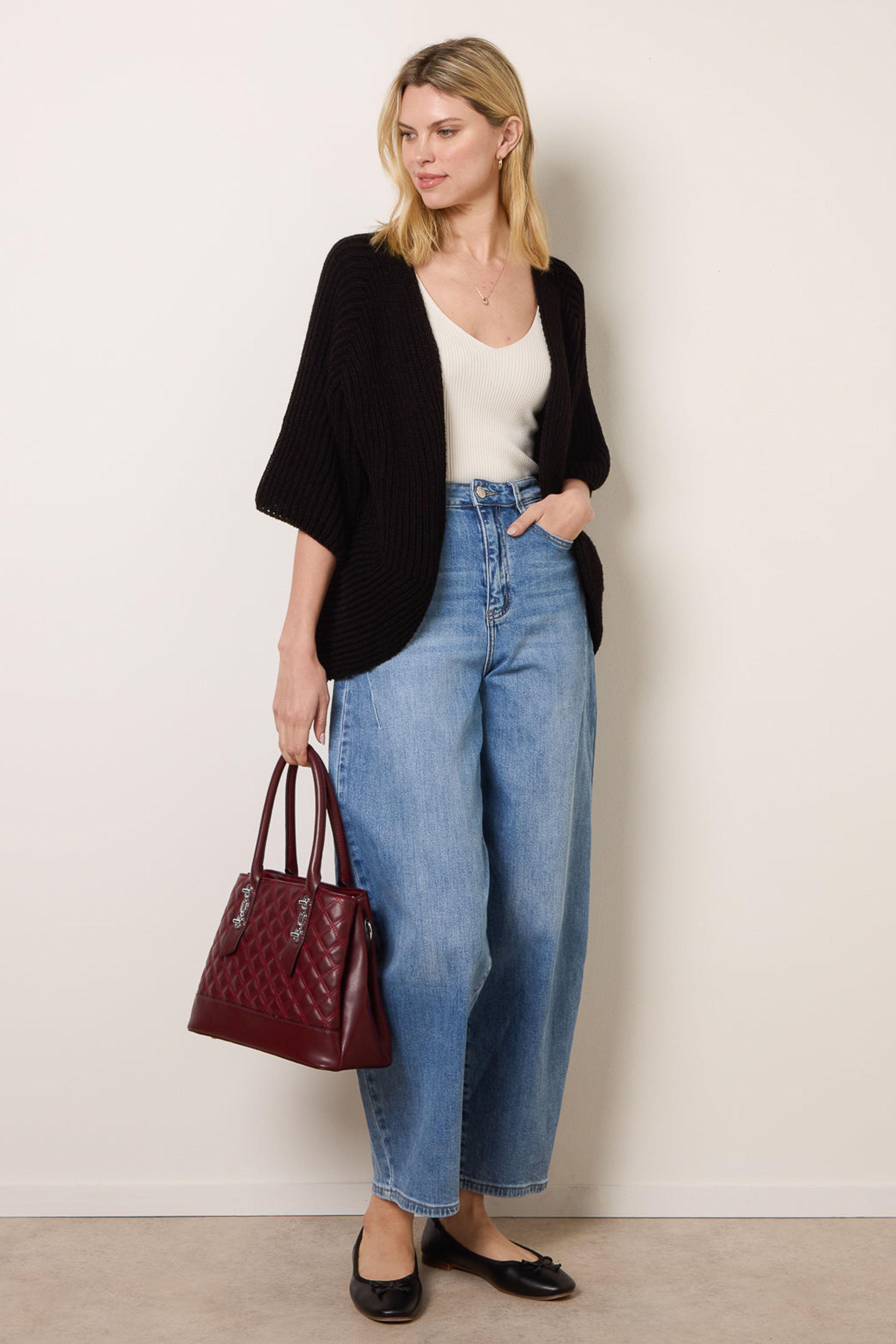 Blue Barrel Leg Stretch Jeans by BLUE VANILLA