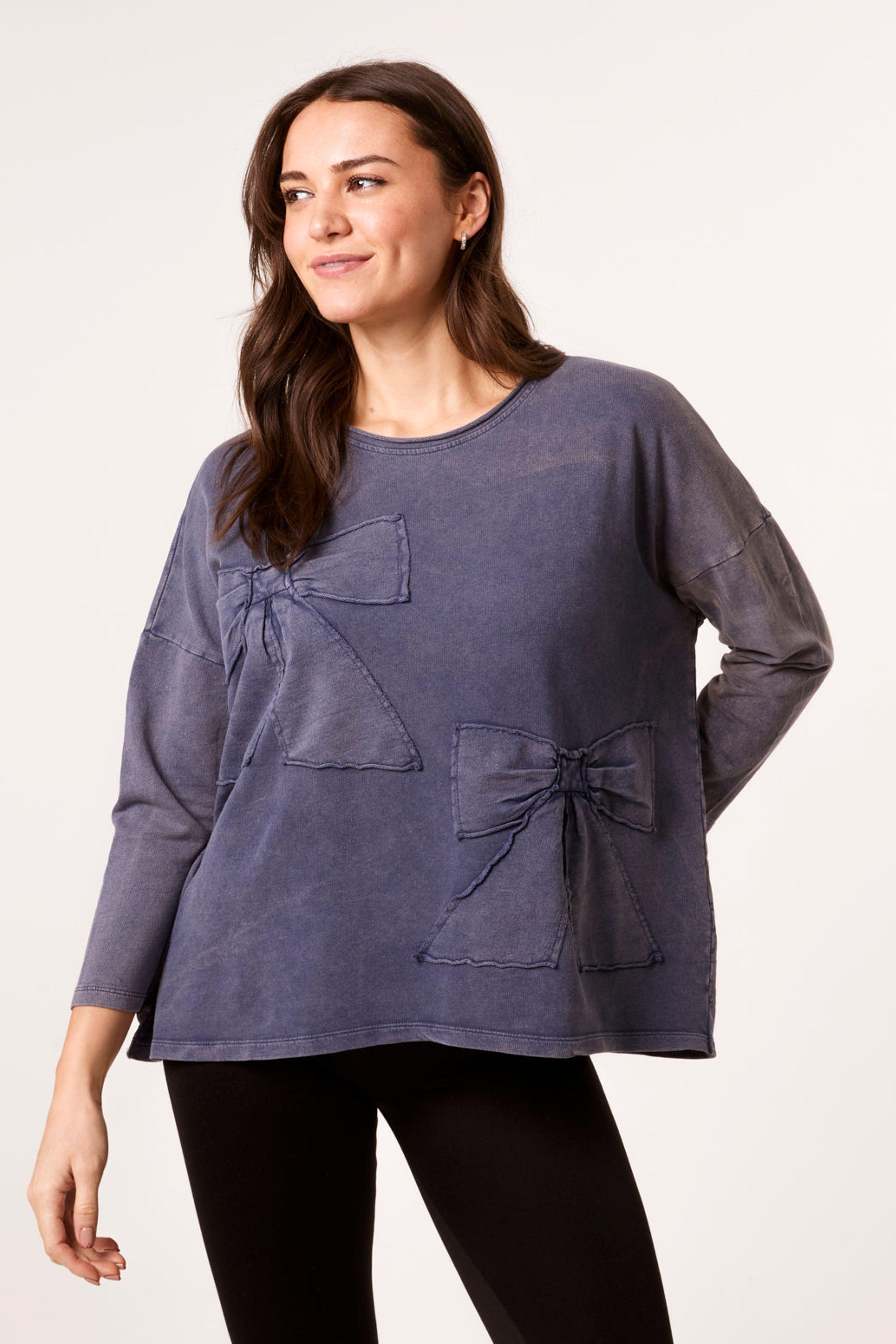 Blue Bow Sweatshirt by BLUE VANILLA