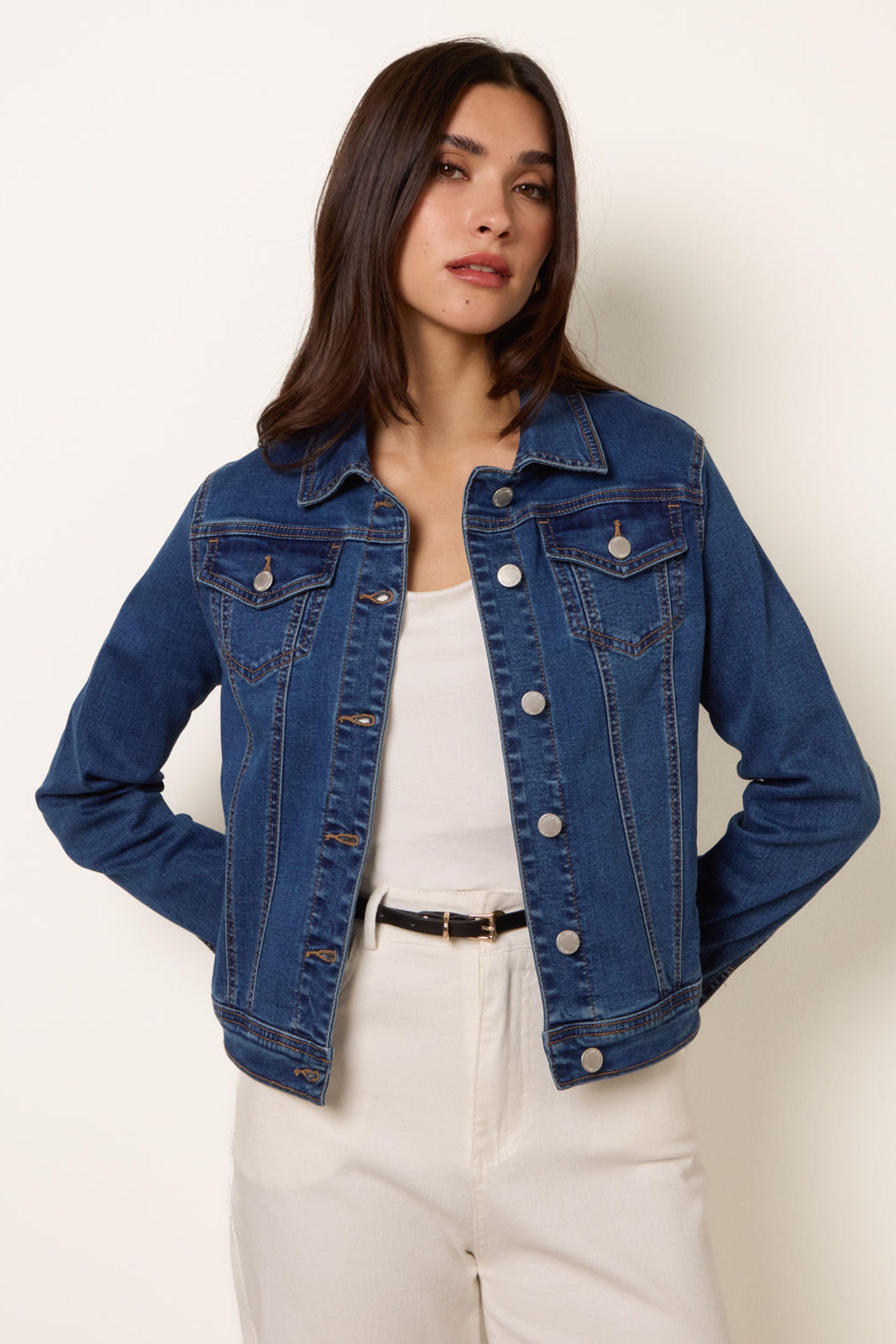 Blue Stretch Denim Jacket by BLUE VANILLA
