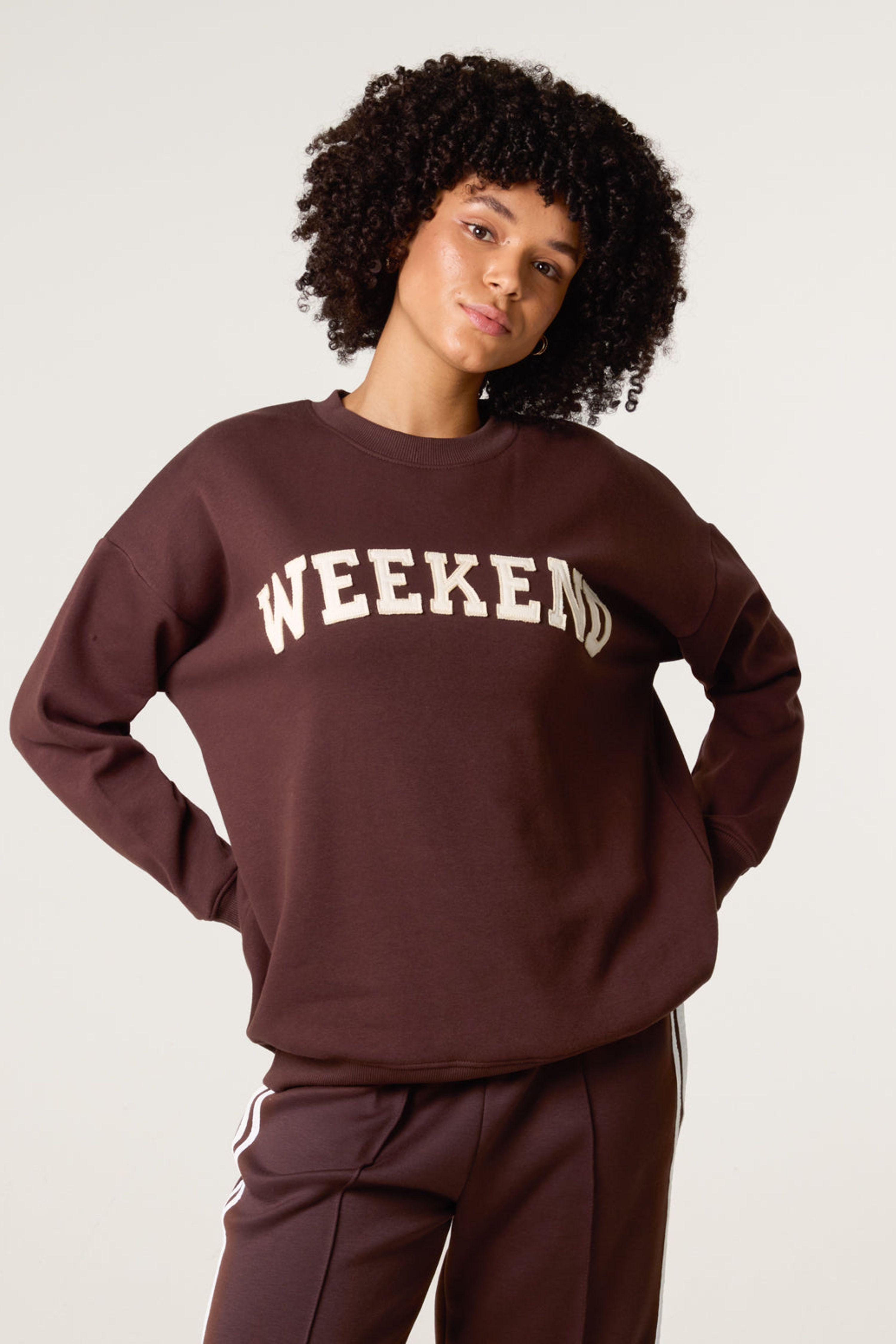 Brown Weekend Sweatshirt by BLUE VANILLA