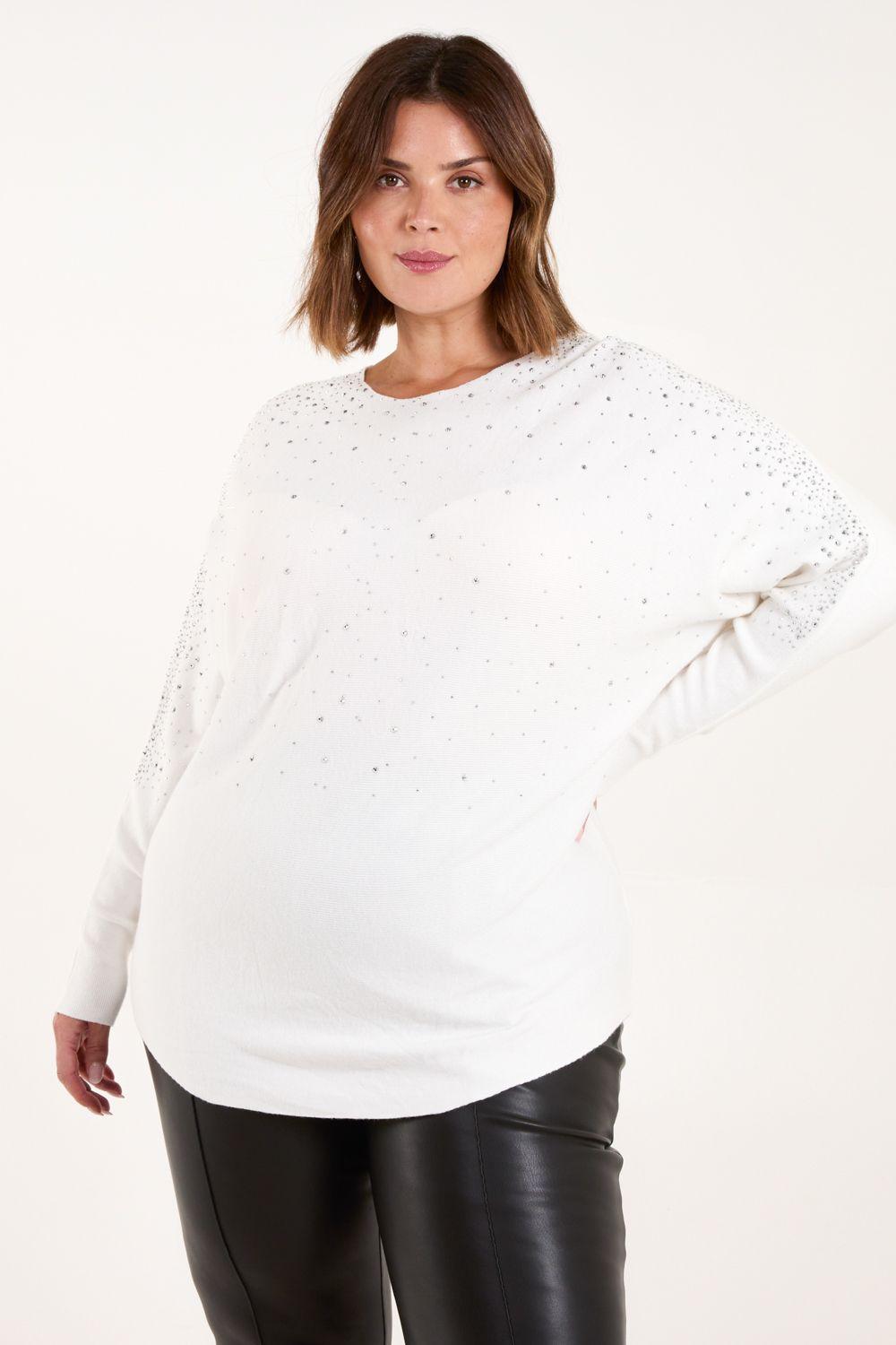 Curve Jumper With Silver Sparkle by BLUE VANILLA