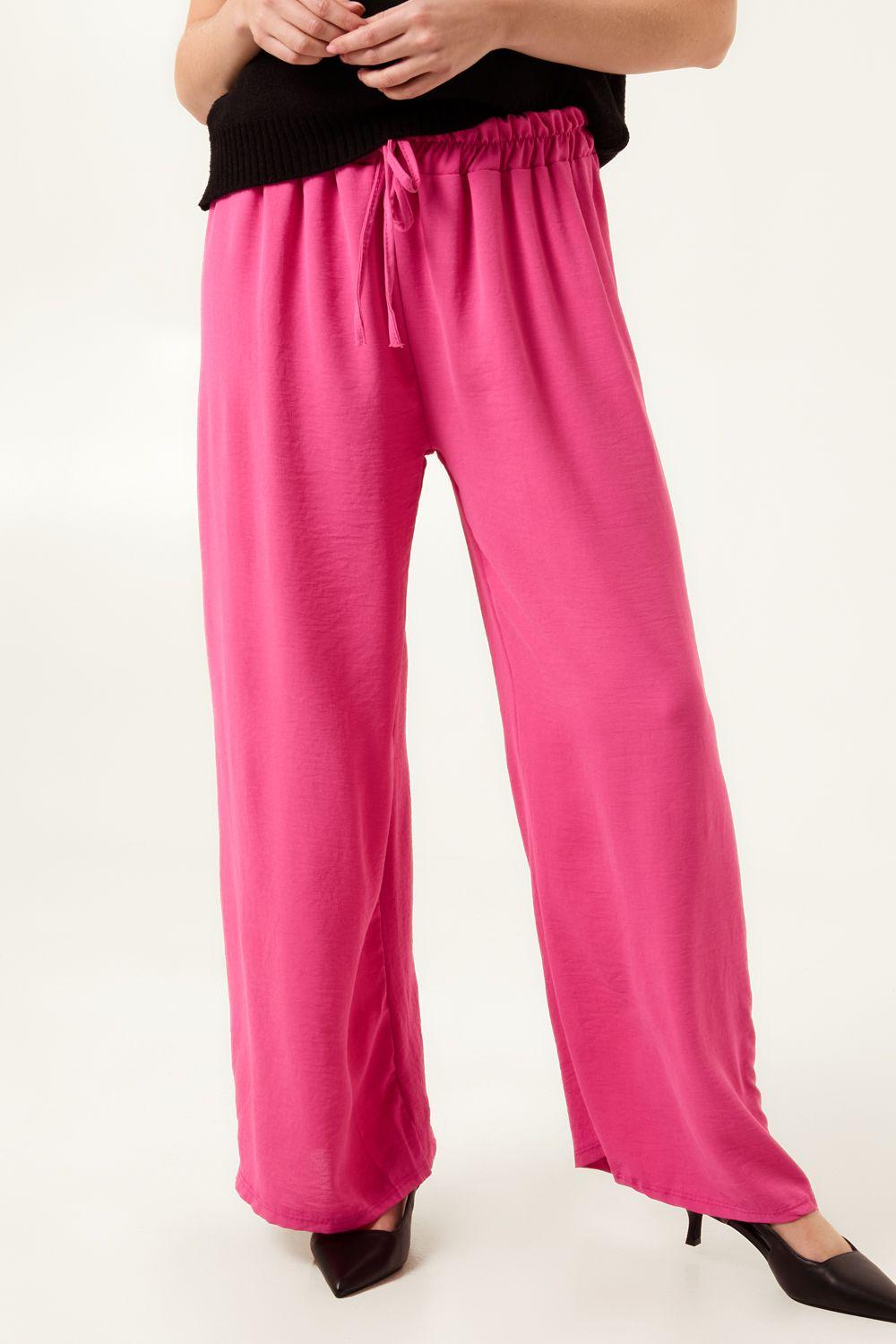 Drawstring Wide Leg Trousers by BLUE VANILLA