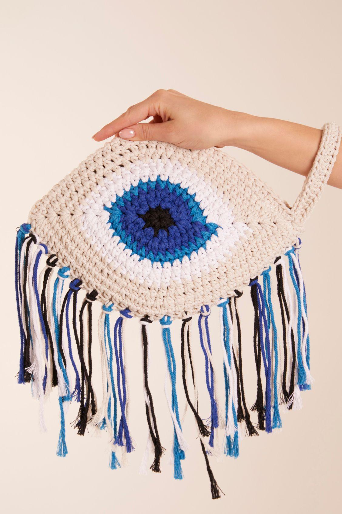 Evil Eye Tassle Bag by BLUE VANILLA