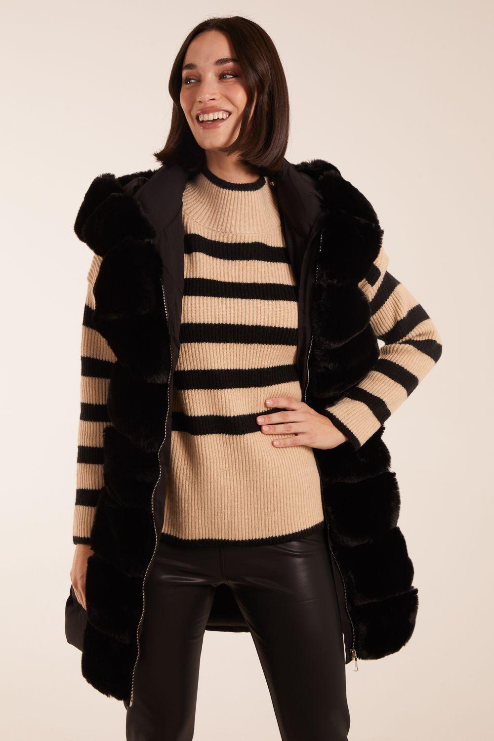 Faux Fur Detail Gilet by BLUE VANILLA