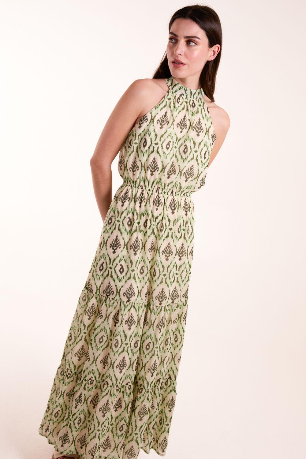 Halter Neck Maxi Dress by BLUE VANILLA