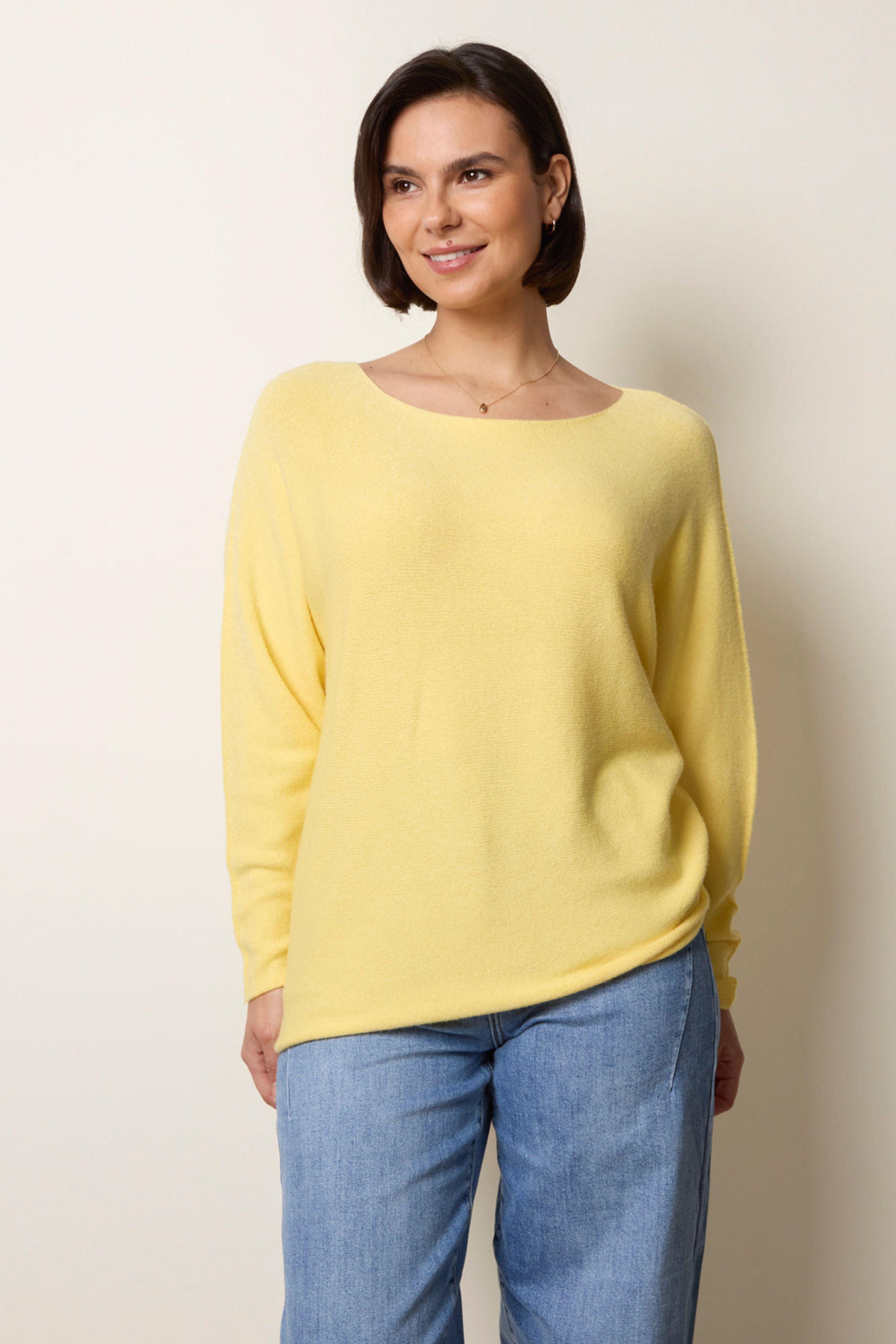 Lemon Round Neck Jumper by BLUE VANILLA