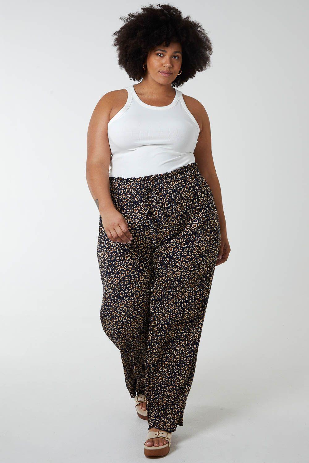 Leopard Print Plisse Culotte by BLUE VANILLA
