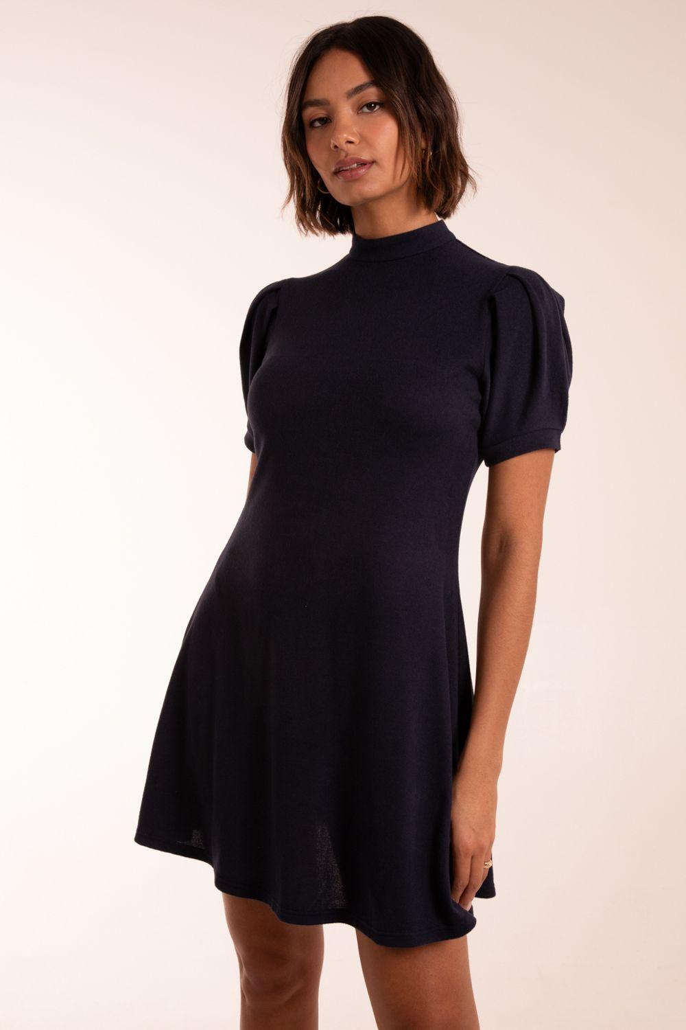 Puff Sleeve Smock Dress by BLUE VANILLA