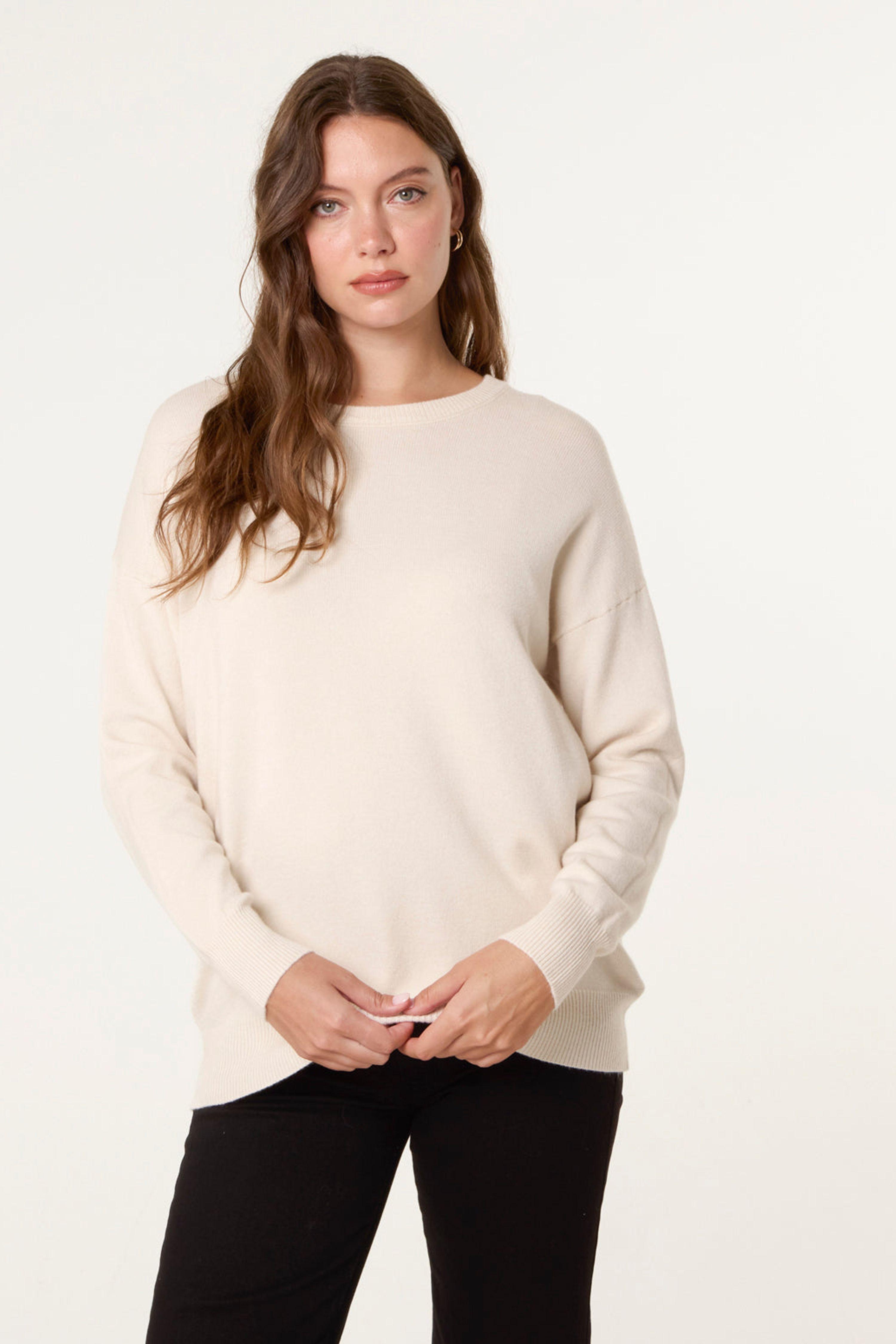 Stone Round Neck Jumper by BLUE VANILLA