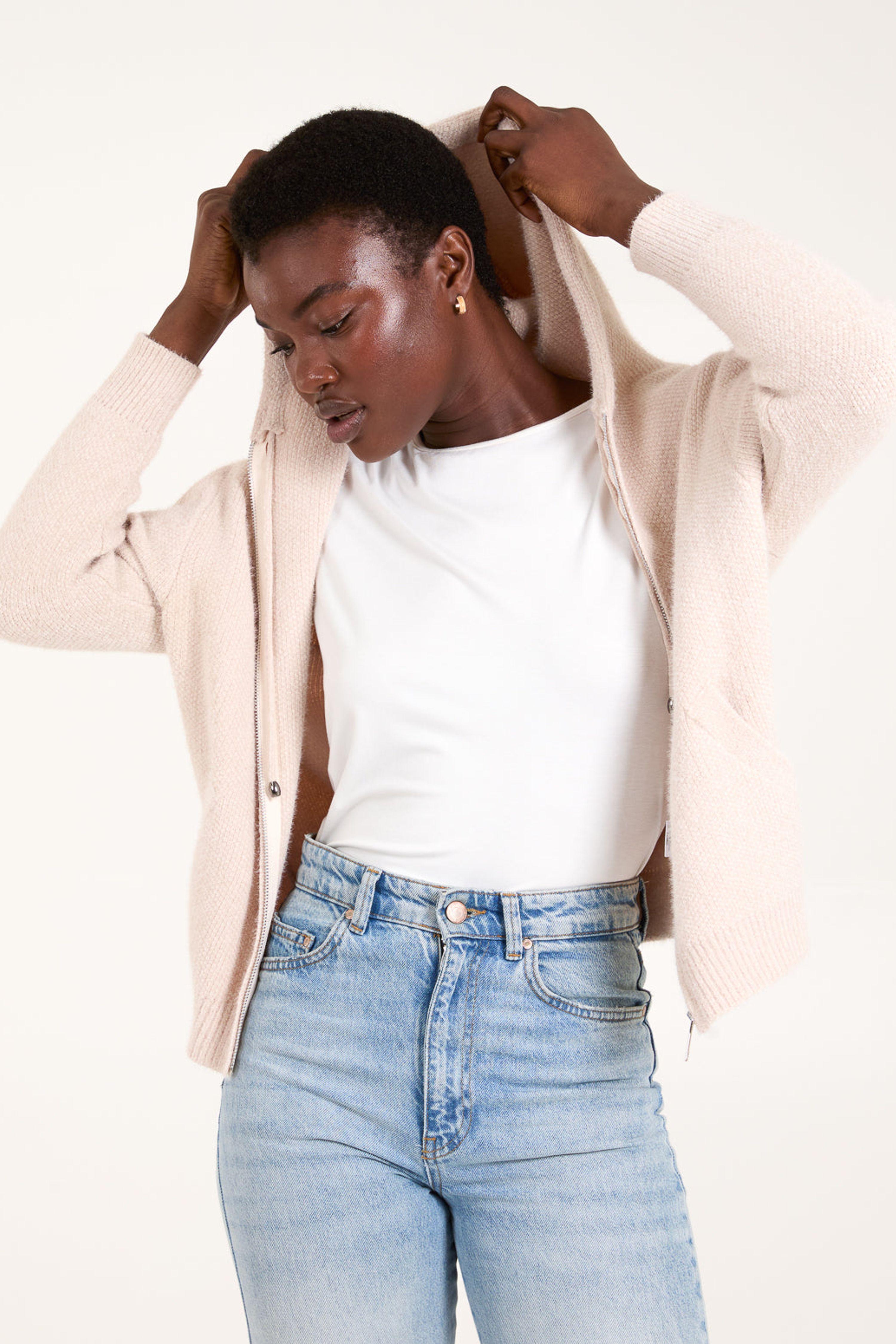 Stone Zip Up Hoodie by BLUE VANILLA