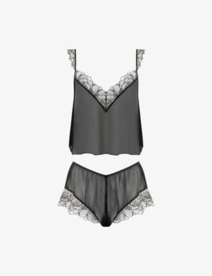 Amarosa Sheer Chiffon Pyjama Set by BLUEBELLA