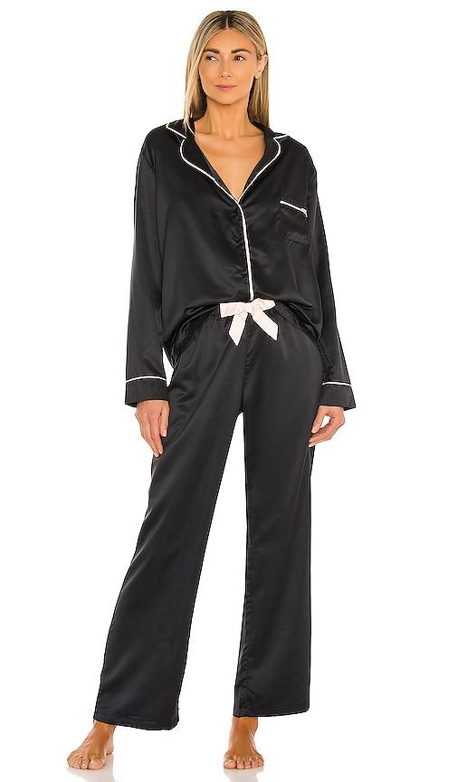 BLUEBELLA Claudia PJ Set in Black by BLUEBELLA