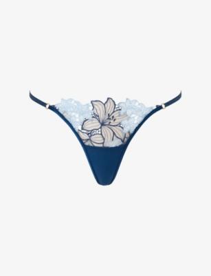 Calantha Floral-Lace Thong by BLUEBELLA