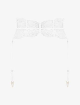 Gabriella Waspie Embroidered Lace Suspenders by BLUEBELLA