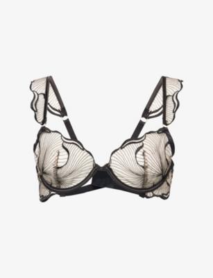 Marabel Embroidered Sheer Lace Bra by BLUEBELLA