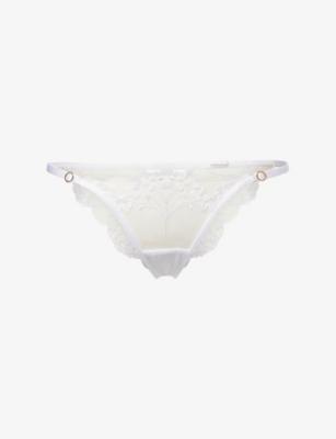 Marisa Embroidered Mesh Briefs by BLUEBELLA