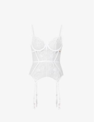 Marseille underwired stretch-mesh basque by BLUEBELLA