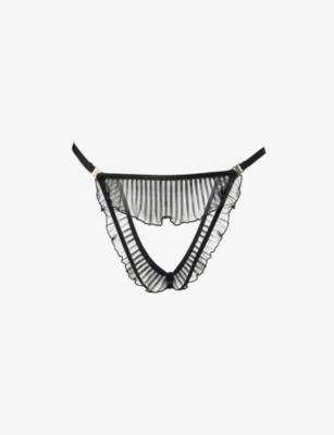 Matisse Open Ruffled Mesh Briefs by BLUEBELLA