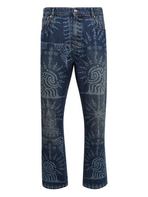 all-over-print jeans by BLUEMARBLE