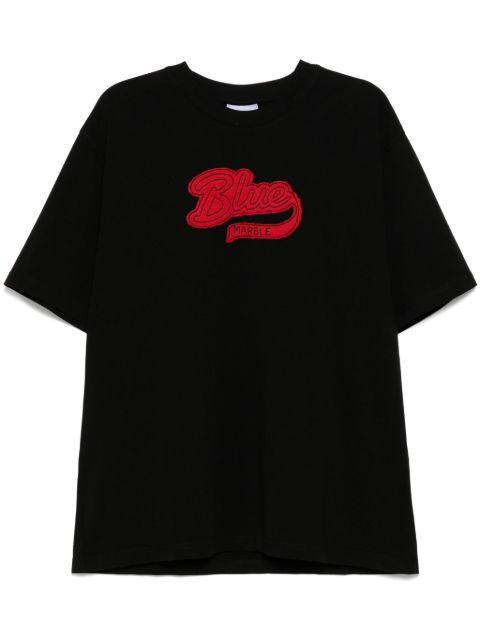 logo patch T-shirt by BLUEMARBLE