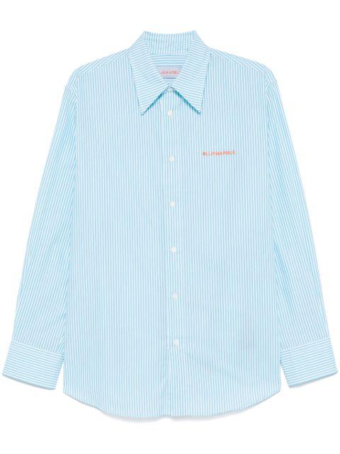 striped poplin shirt by BLUEMARBLE