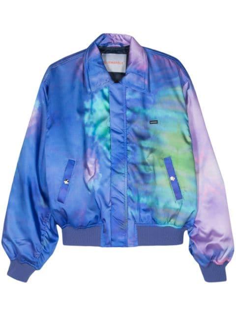 tie-dye pattern padded jacket by BLUEMARBLE