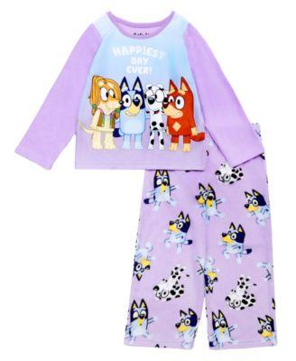 Girls' 2T-4T Top and Open Leg Pants Pajama, 2-Piece Set by BLUEY Girls' 2T-4T Top and Open Leg Pants Pajama, 2-Piece Set by BLUEY