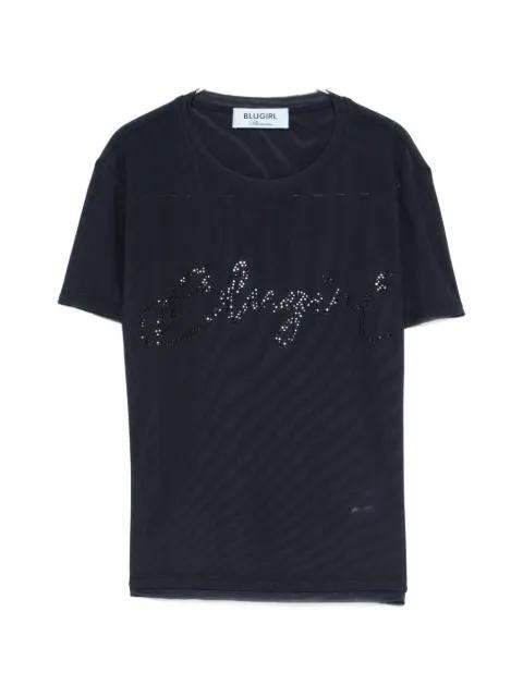 crystal-embellishment T-shirt by BLUGIRL